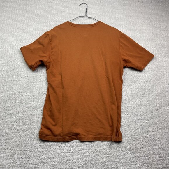 Merrell T-Shirt Mens Orange Short Sleeve Get Outside Outdoors Graphic Logo Read - Picture 11 of 15